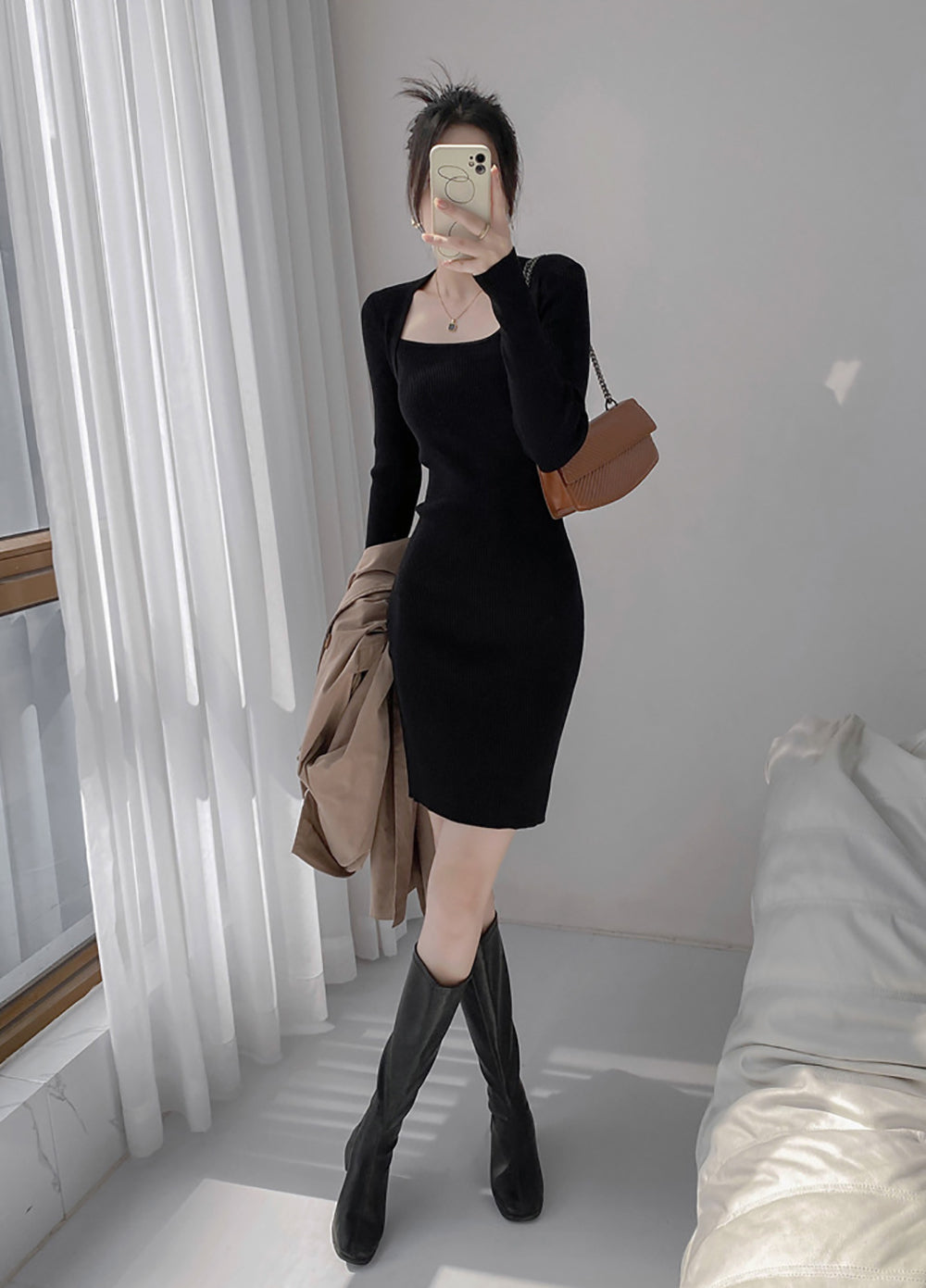 Women Striped Bodycon Dress