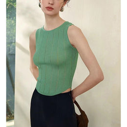 Women Solid Round Neck Top