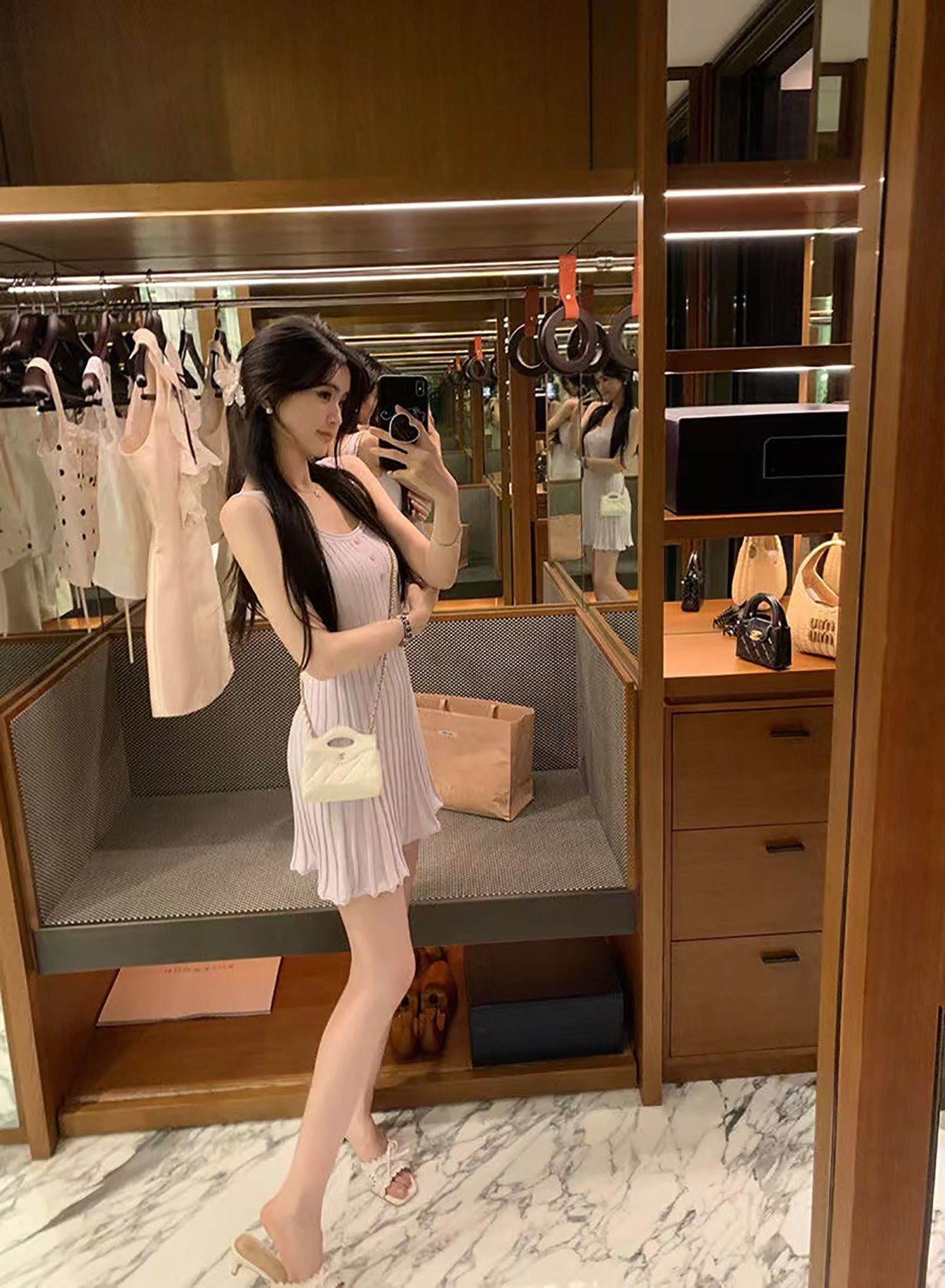 Women Knitted Round Neck Sheath Dress