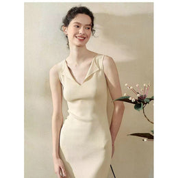 Women V-Neck Bodycon Dress