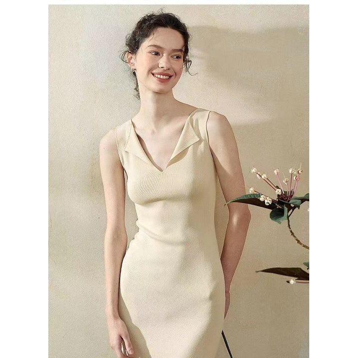 Women V-Neck Bodycon Dress