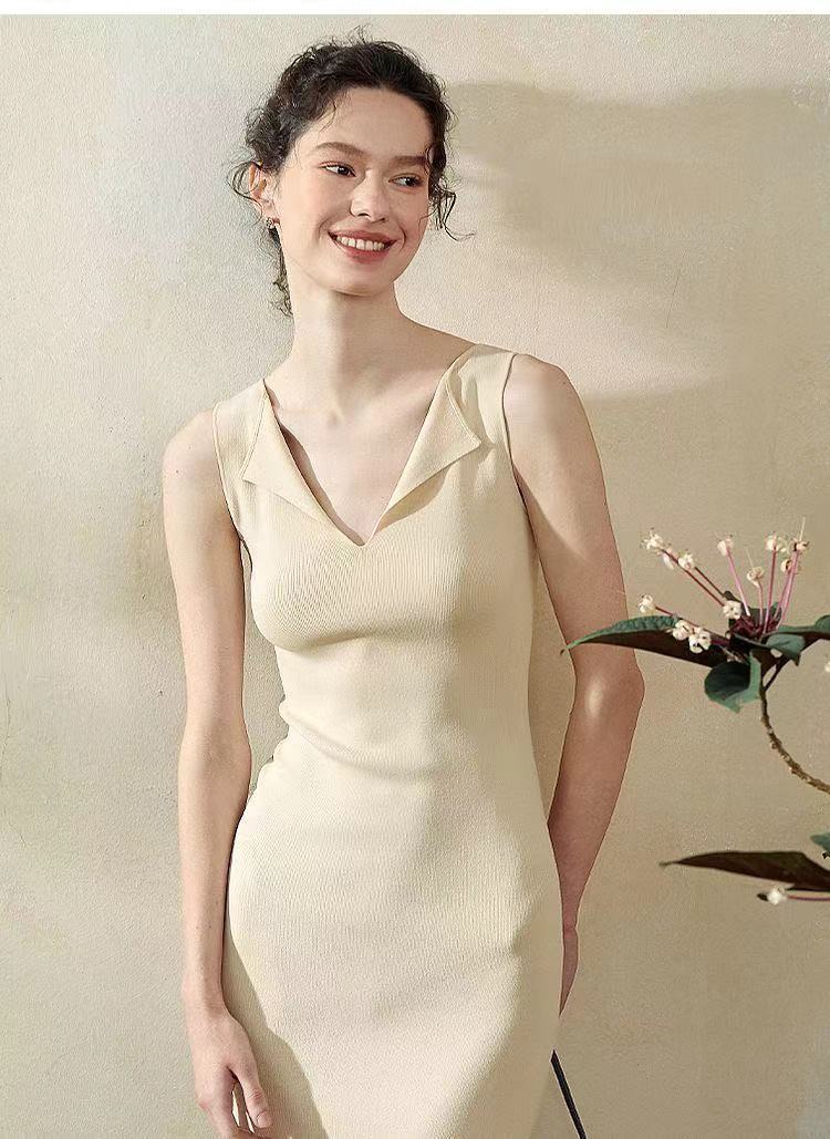 Women V-Neck Bodycon Dress