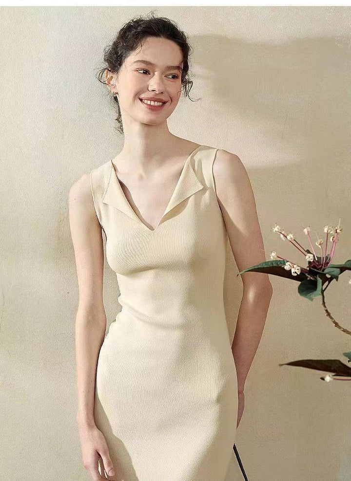 Women V-Neck Bodycon Dress
