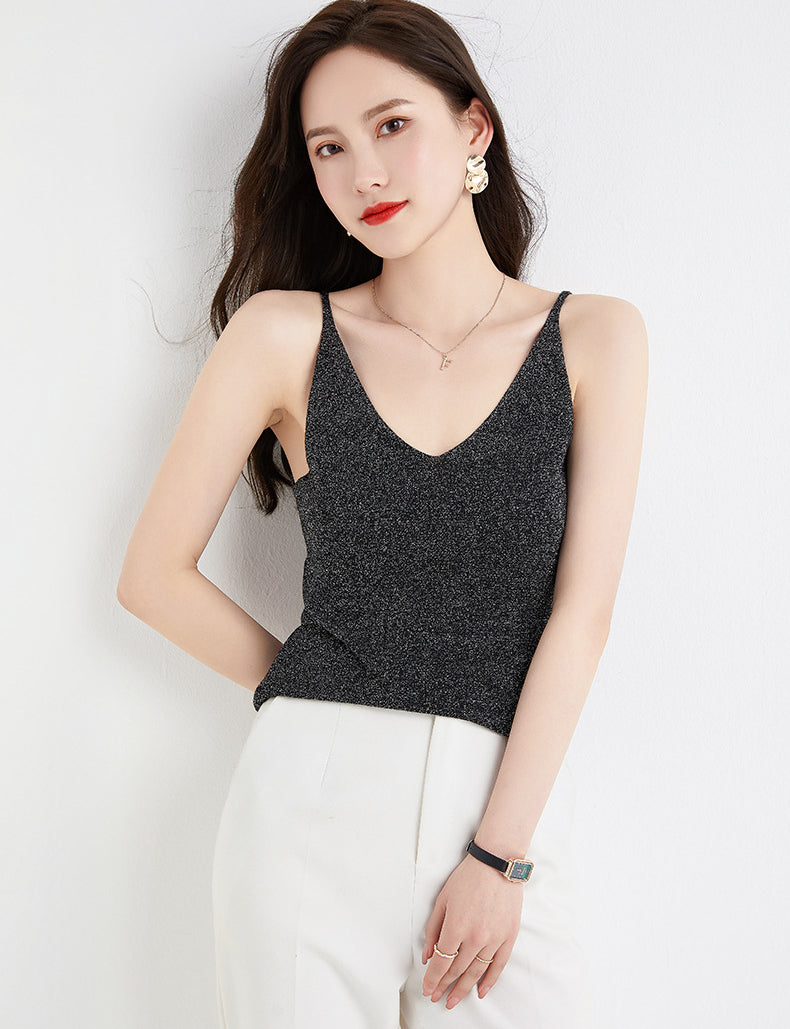 Women Embellished Sleevless Top