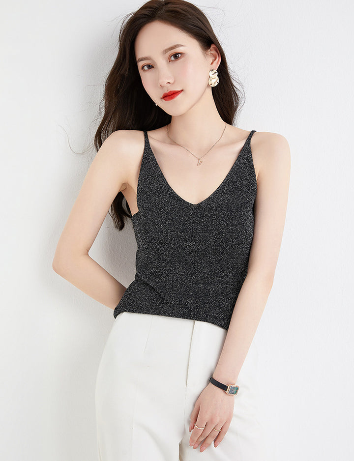 Women Embellished Sleevless Top