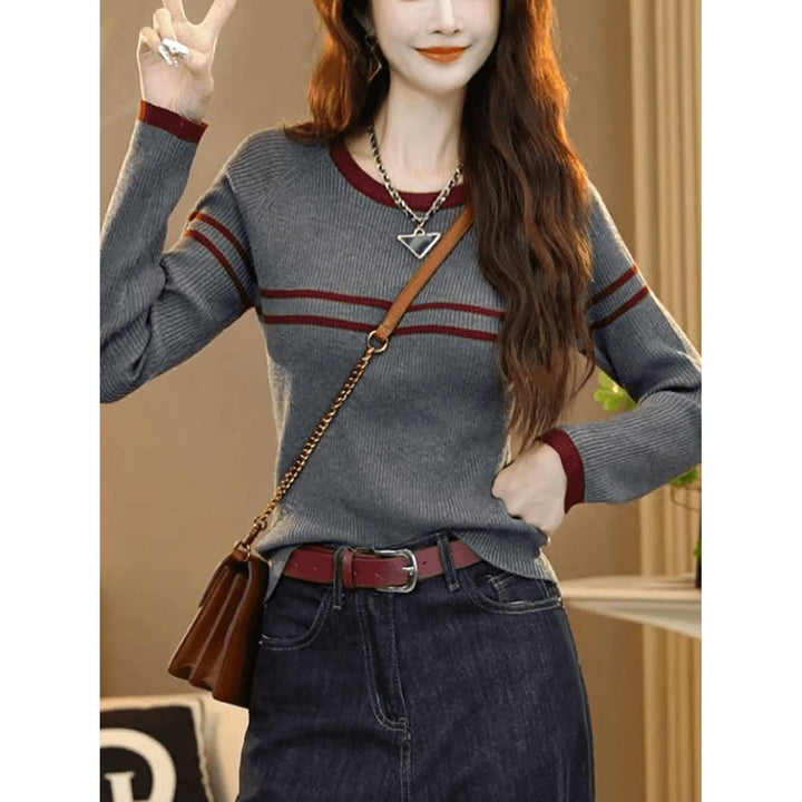 Women Striped Pullover