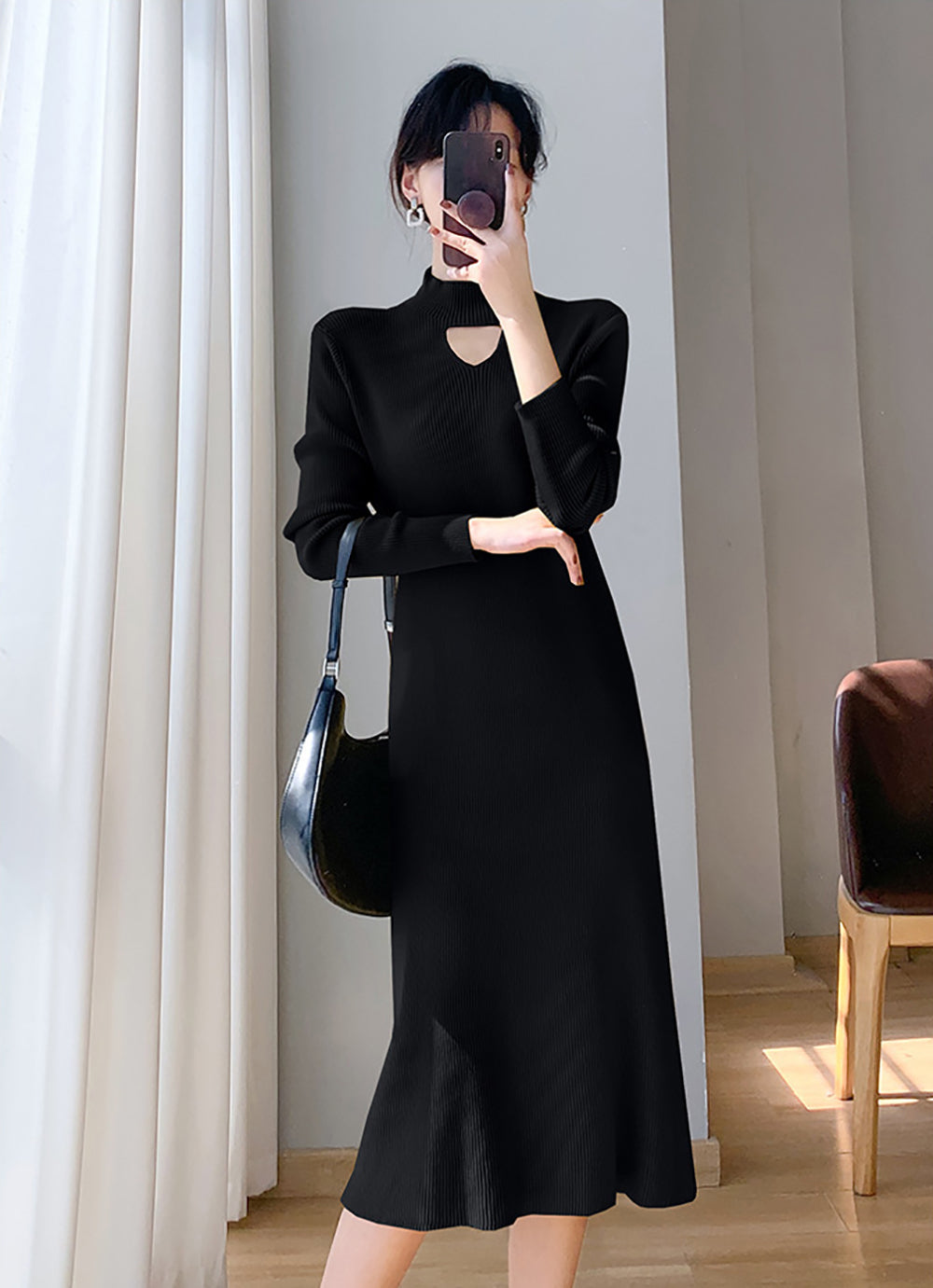 Women Sheath Midi Dress