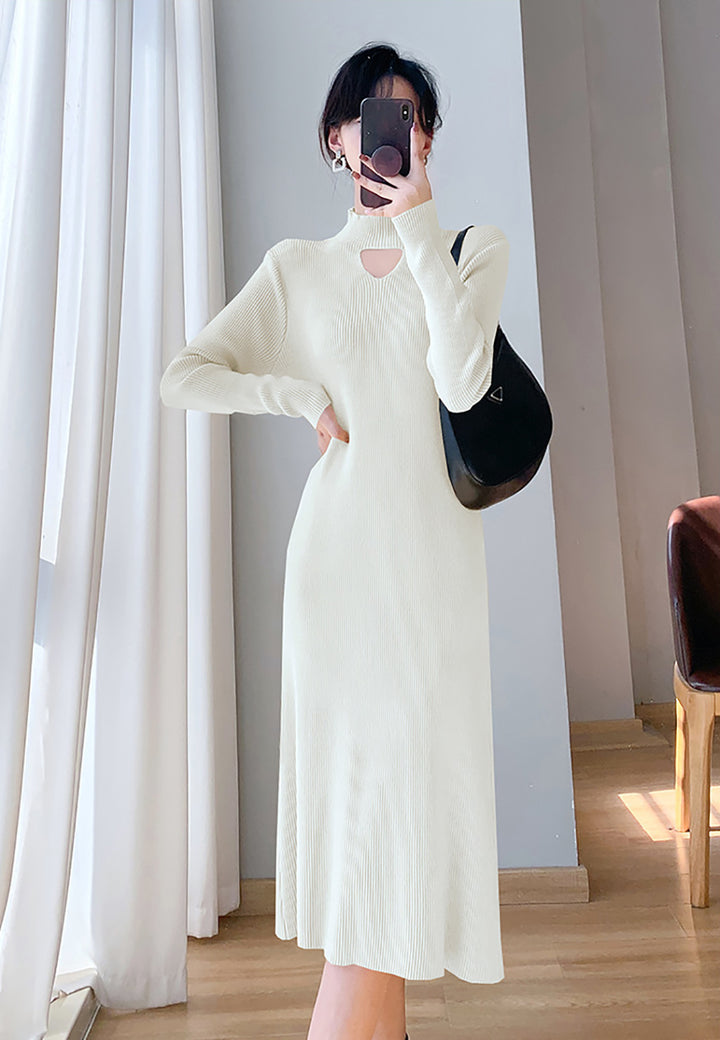 Women Scuba Maxi Midi Dress