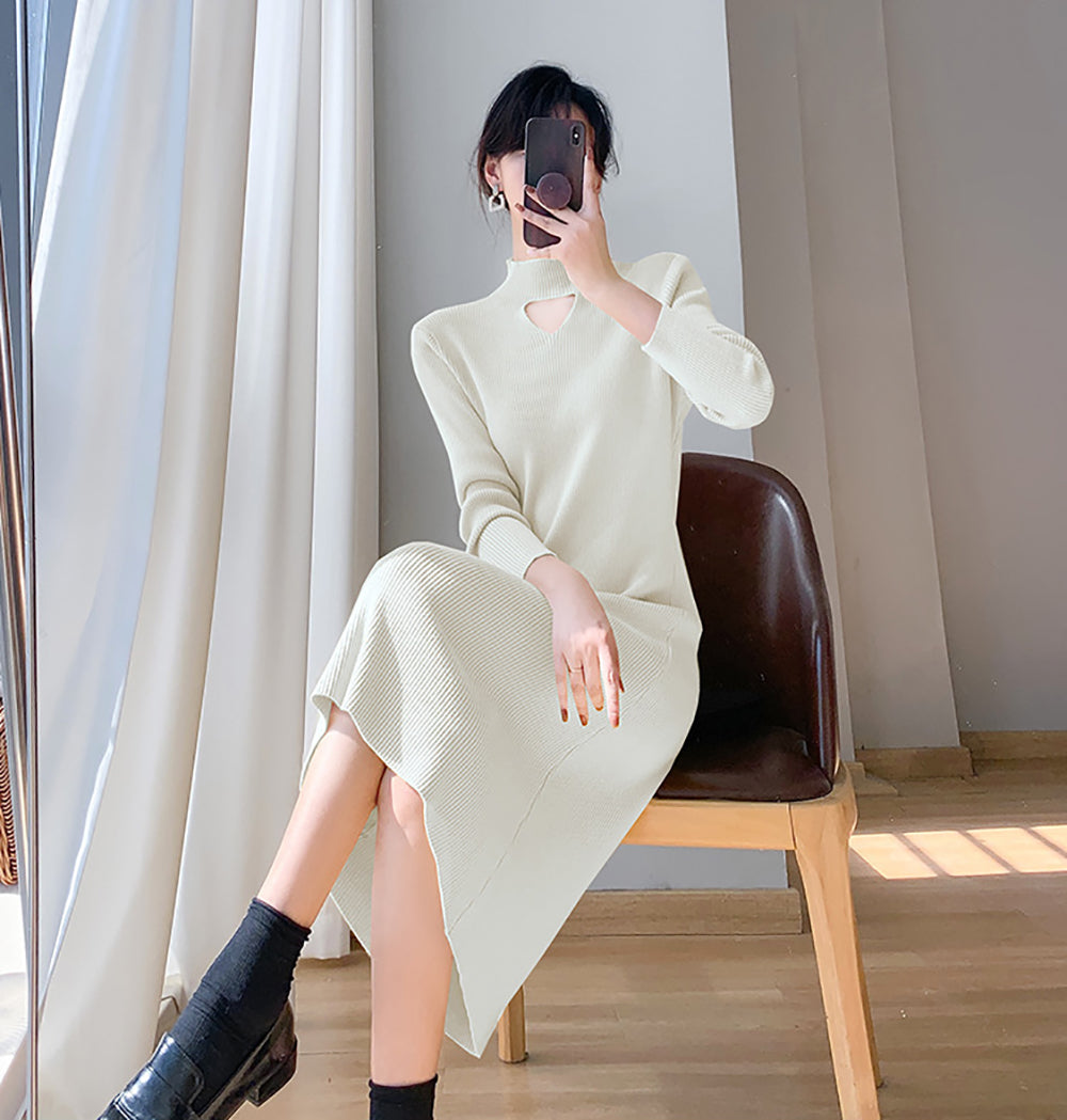 Women Scuba Maxi Midi Dress