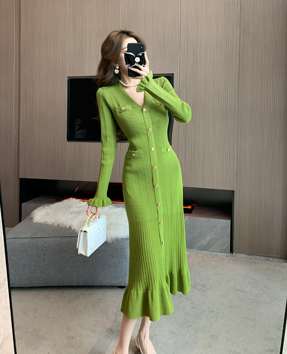Women Sheath Midi Dress