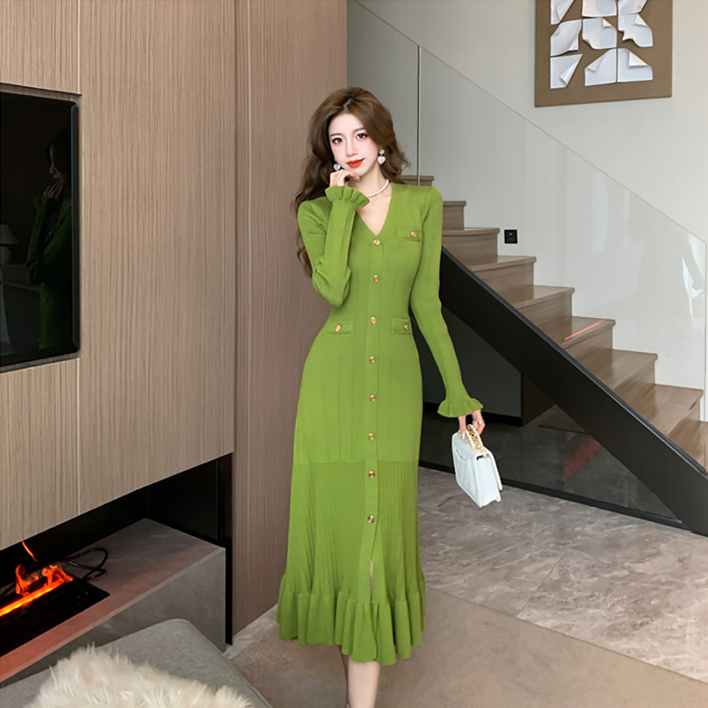 Women Sheath Midi Dress