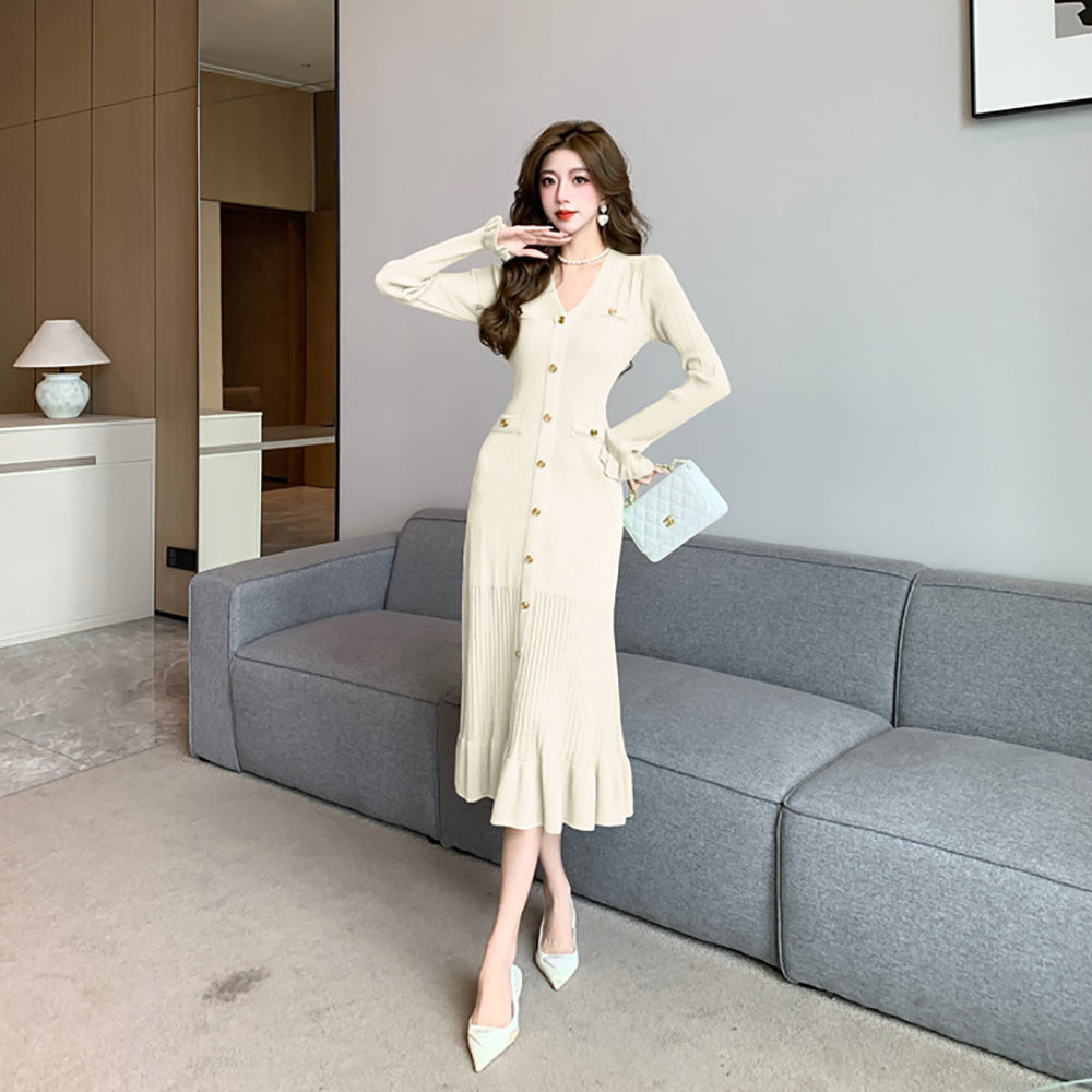 Women Fit & Flare Midi Dress