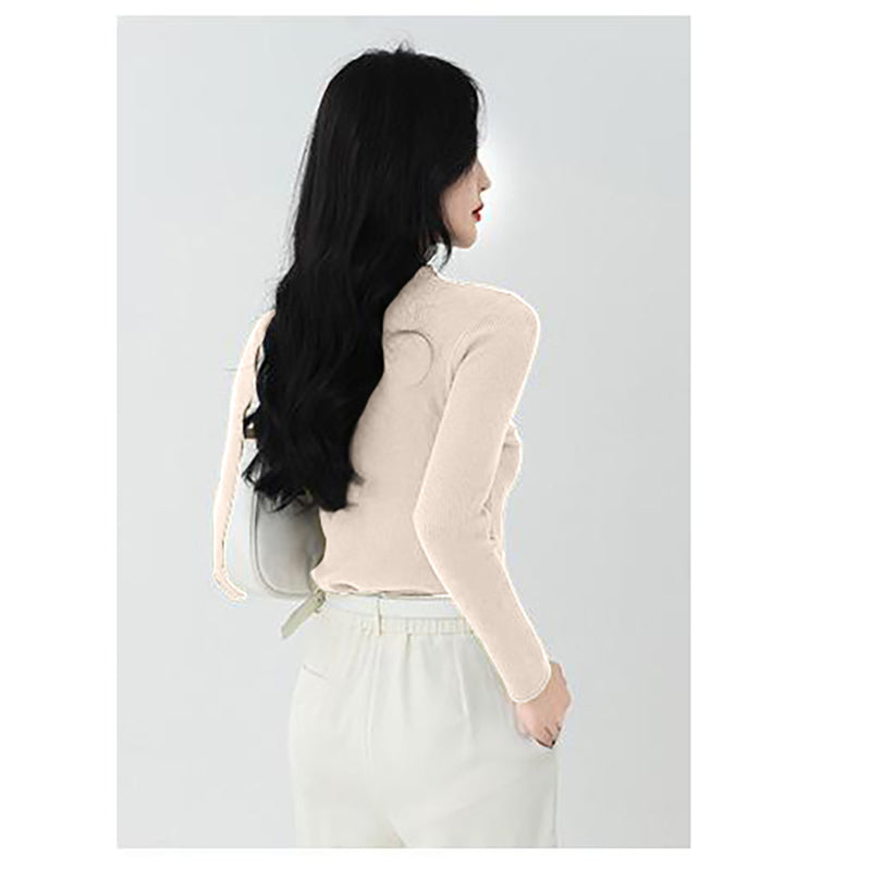 High Neck Cut Out Pullover