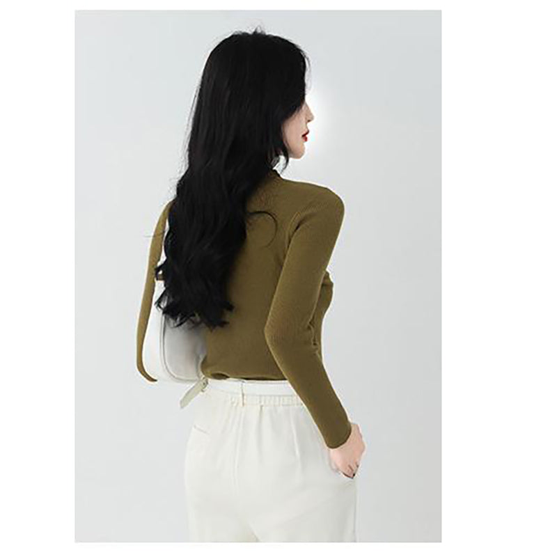Solid Round Neck Pullover