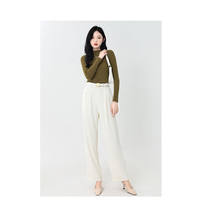Solid Round Neck Pullover