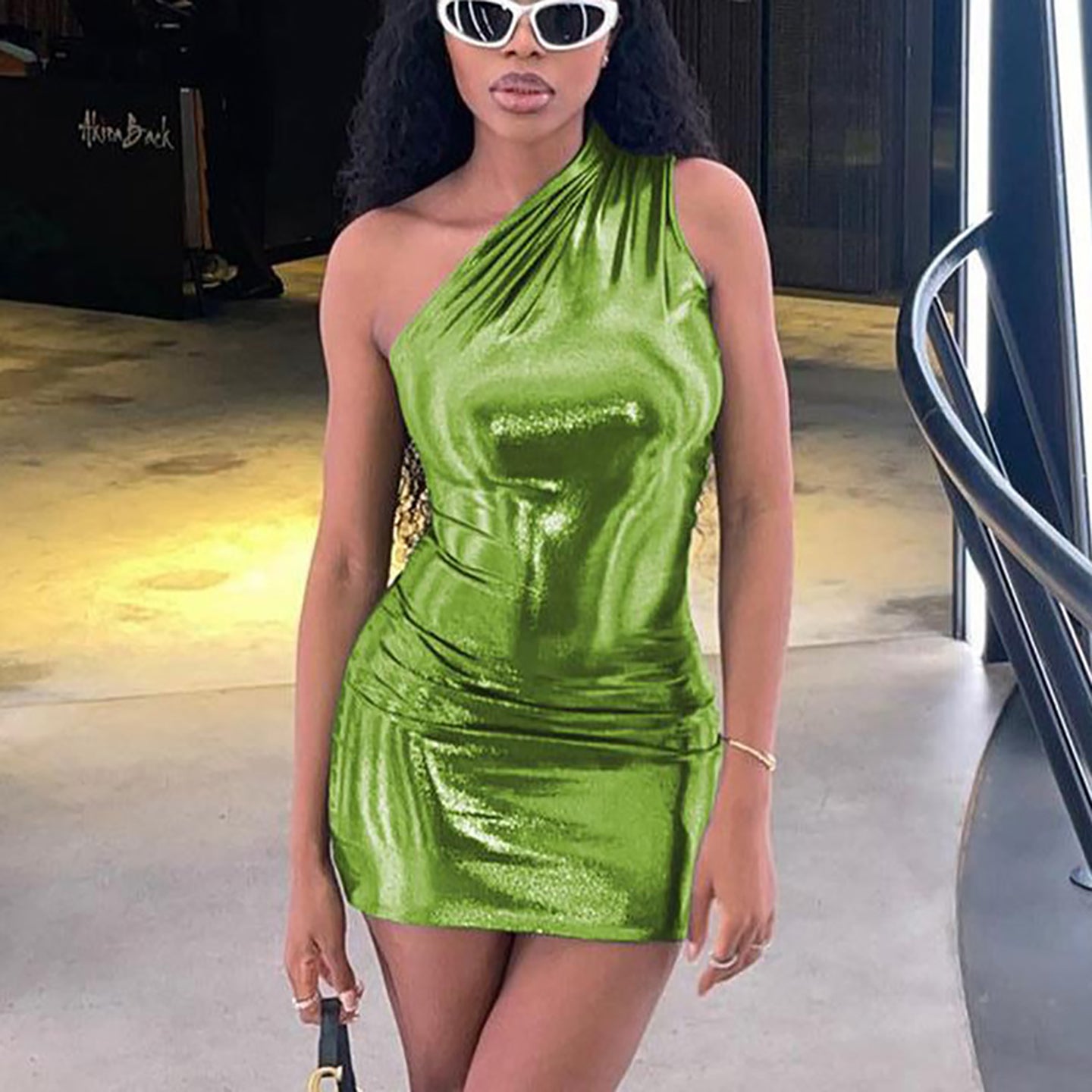 One Shoulder Bodycon Dress