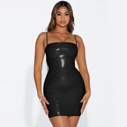 Shoulder Straps Bodycon Mini Dress