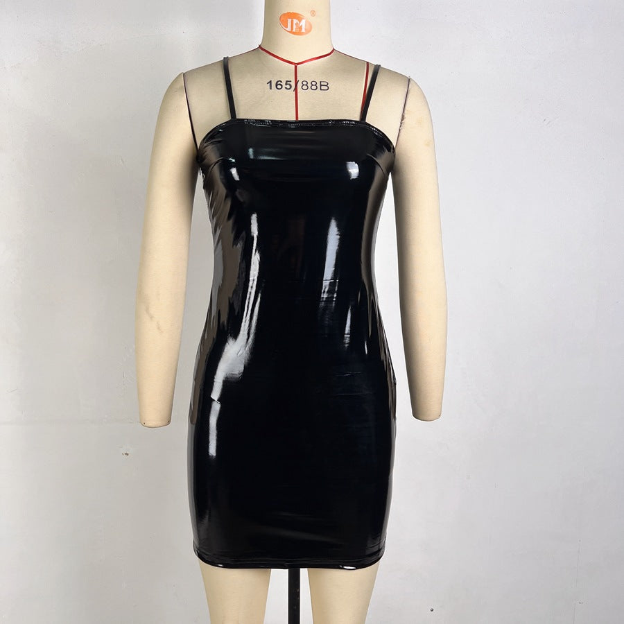Shoulder Straps Bodycon Mini Dress