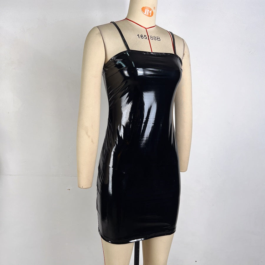 Shoulder Straps Bodycon Mini Dress