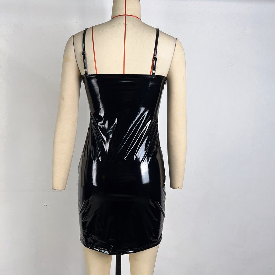 Shoulder Straps Bodycon Mini Dress