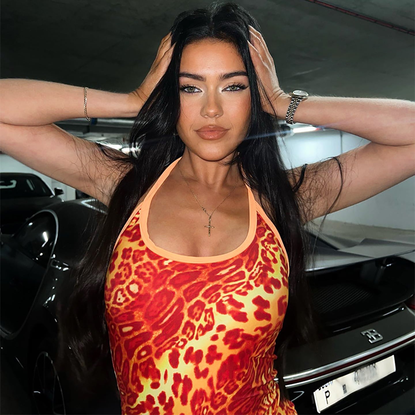 Animal Printed Bodycon Dress