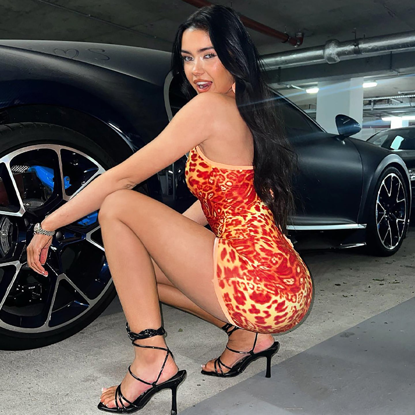 Animal Printed Bodycon Dress