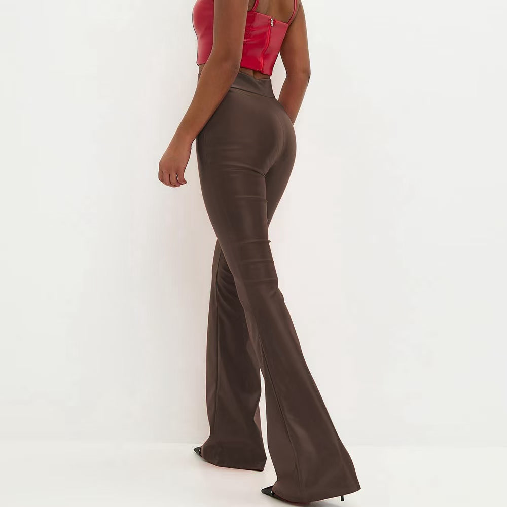 Women Slim Fit High-Rise Trousers