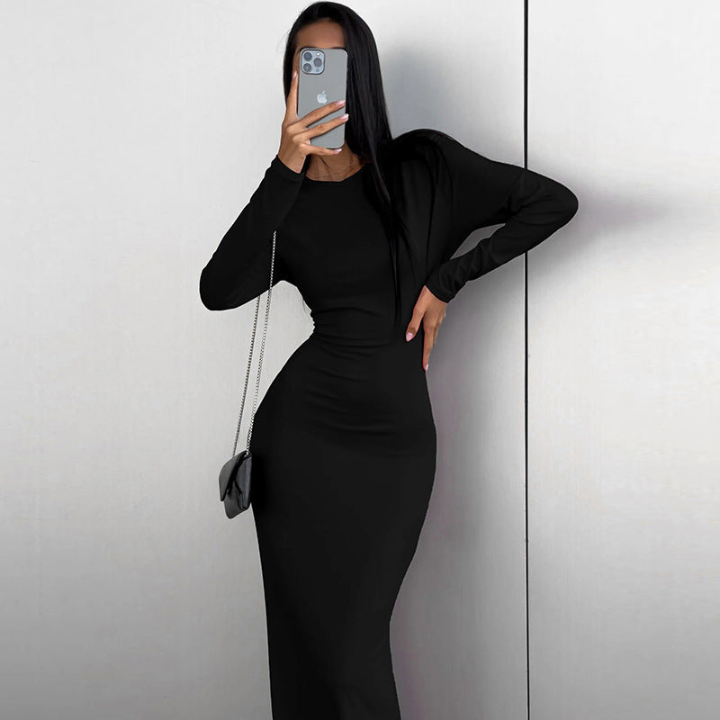 Black Bodycon Maxi Dress