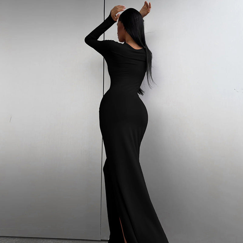 Black Bodycon Maxi Dress