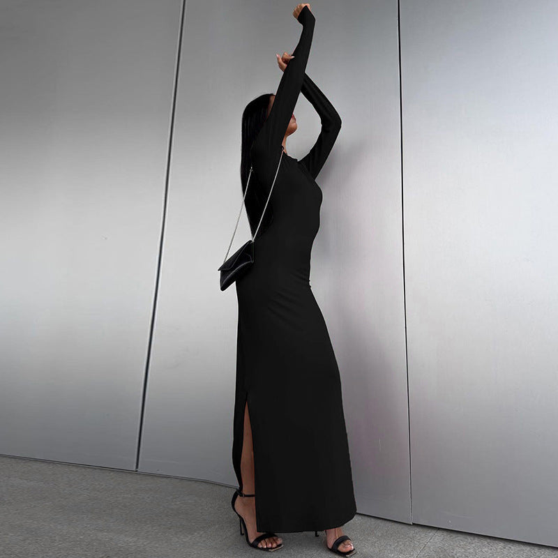 Black Bodycon Maxi Dress