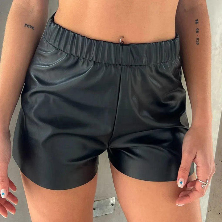 Women Black High-Rise Shorts