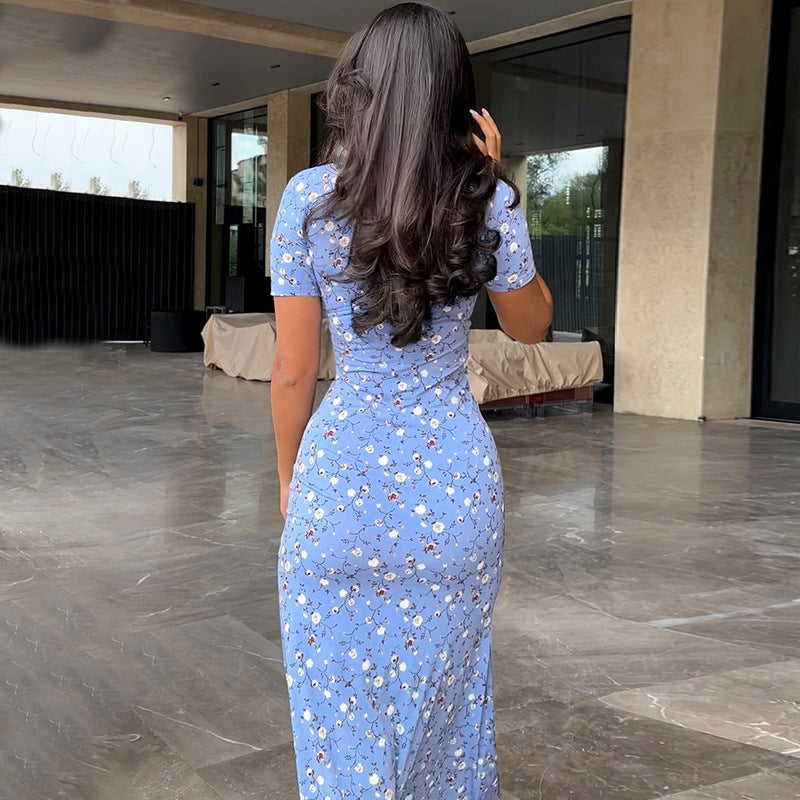 Floral Print Maxi Dress