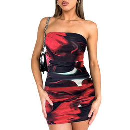 Georgette Bodycon Mini Dress