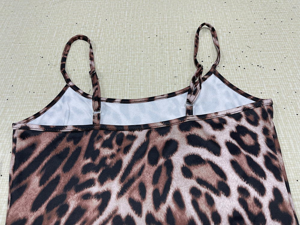 Animal Printed Bodycon Mini Dress