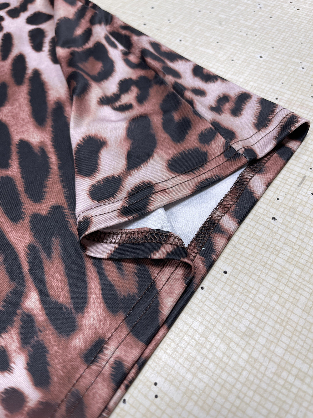 Animal Printed Bodycon Mini Dress