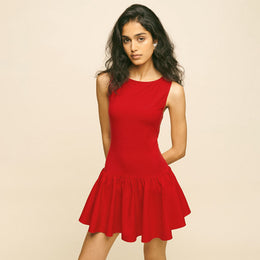 Sleeveless Drop-Waist Mini Dress
