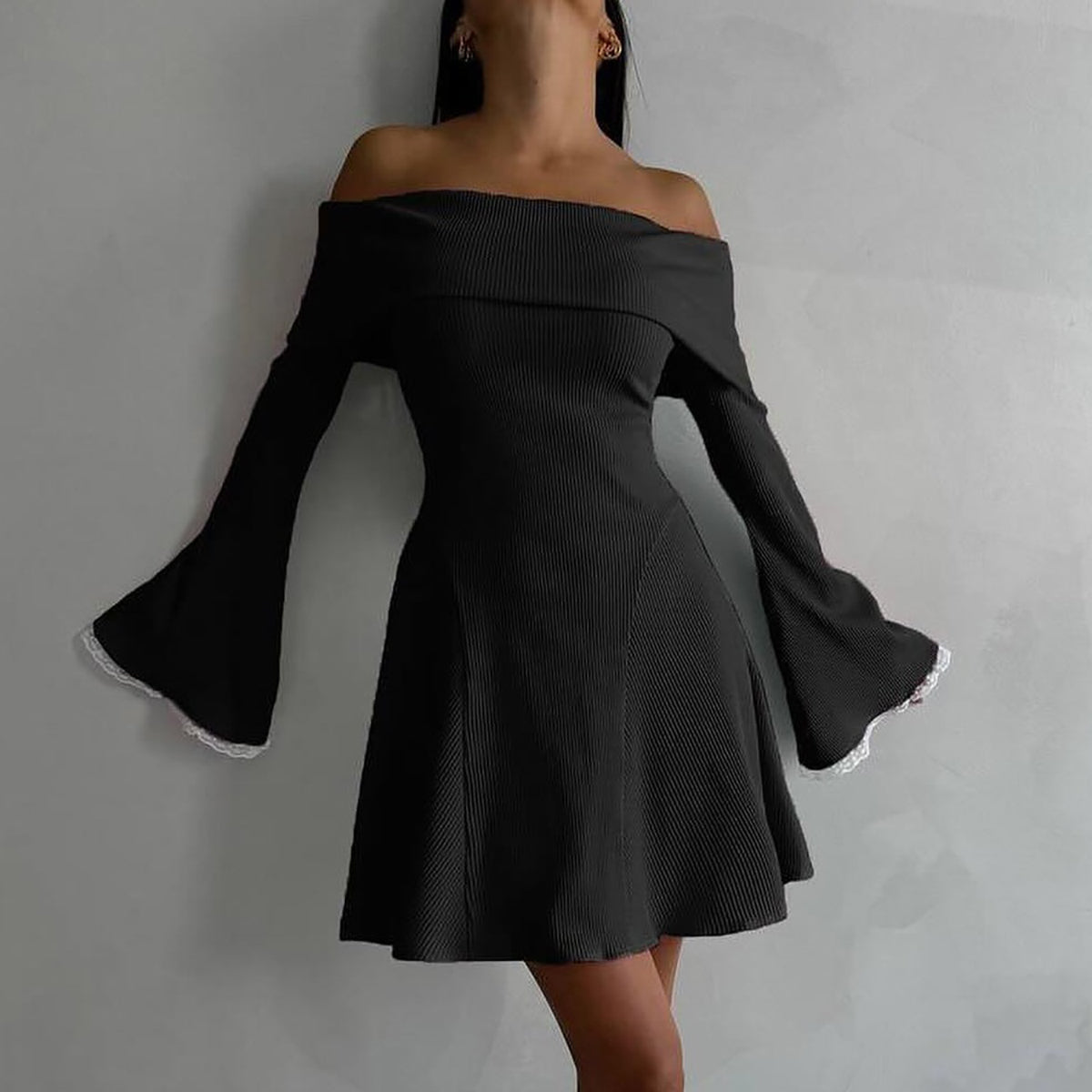 Women Off-Shoulder Sheath Dress