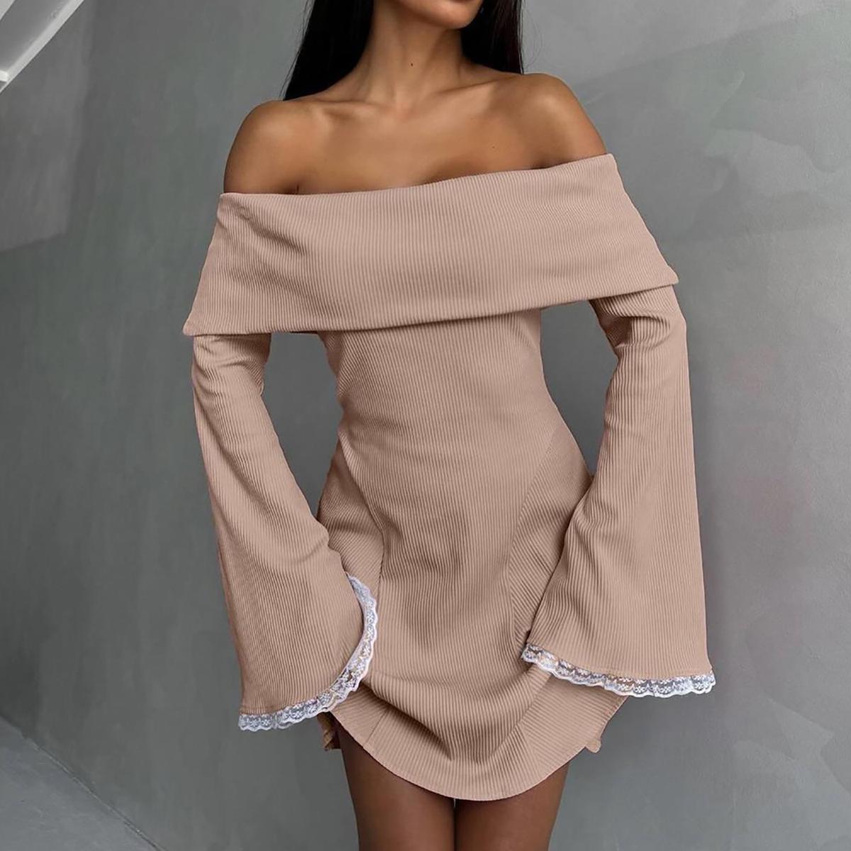 Women Off-Shoulder Sheath Dress