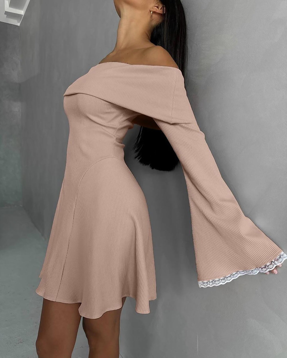 Women Off-Shoulder Sheath Dress