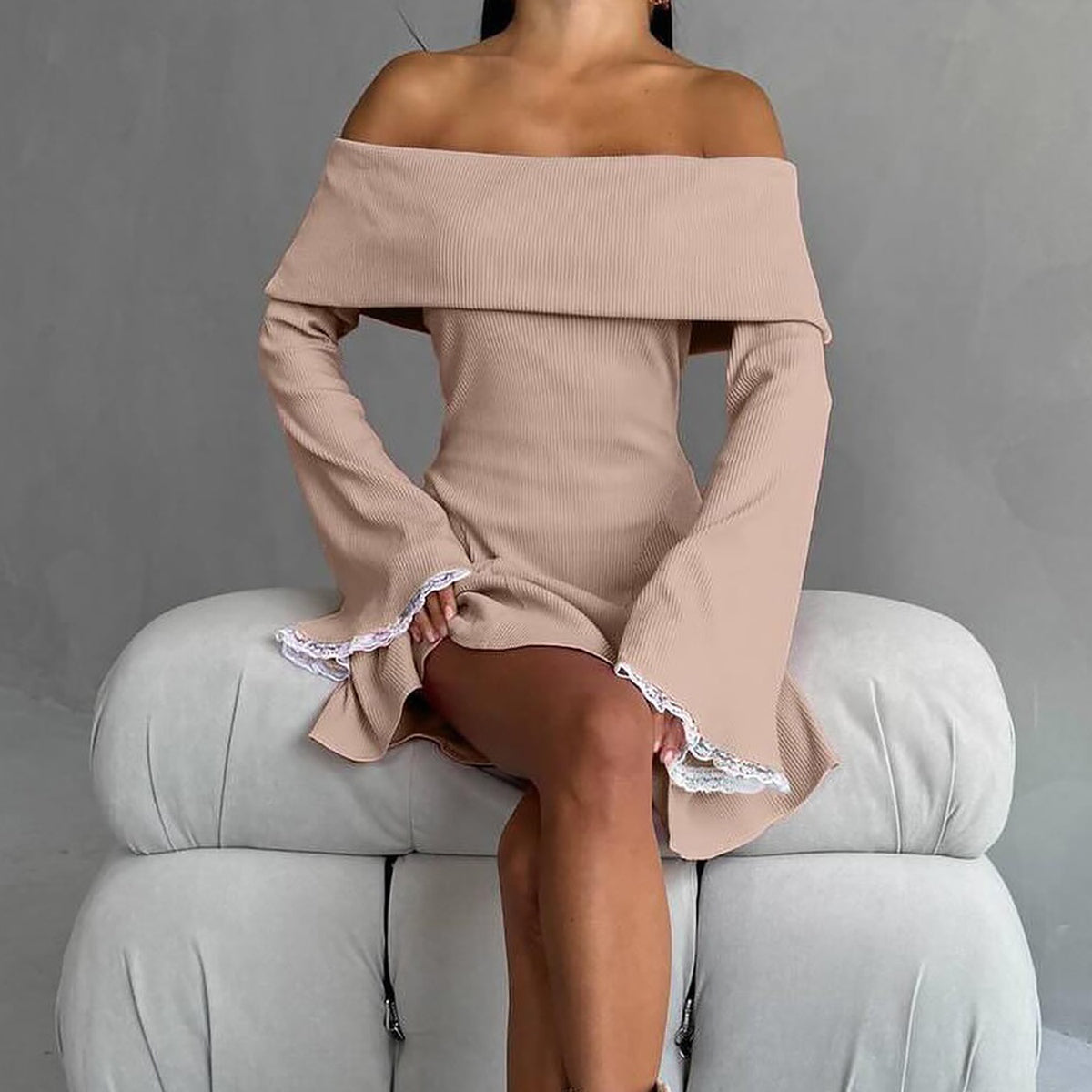 Women Off-Shoulder Sheath Dress