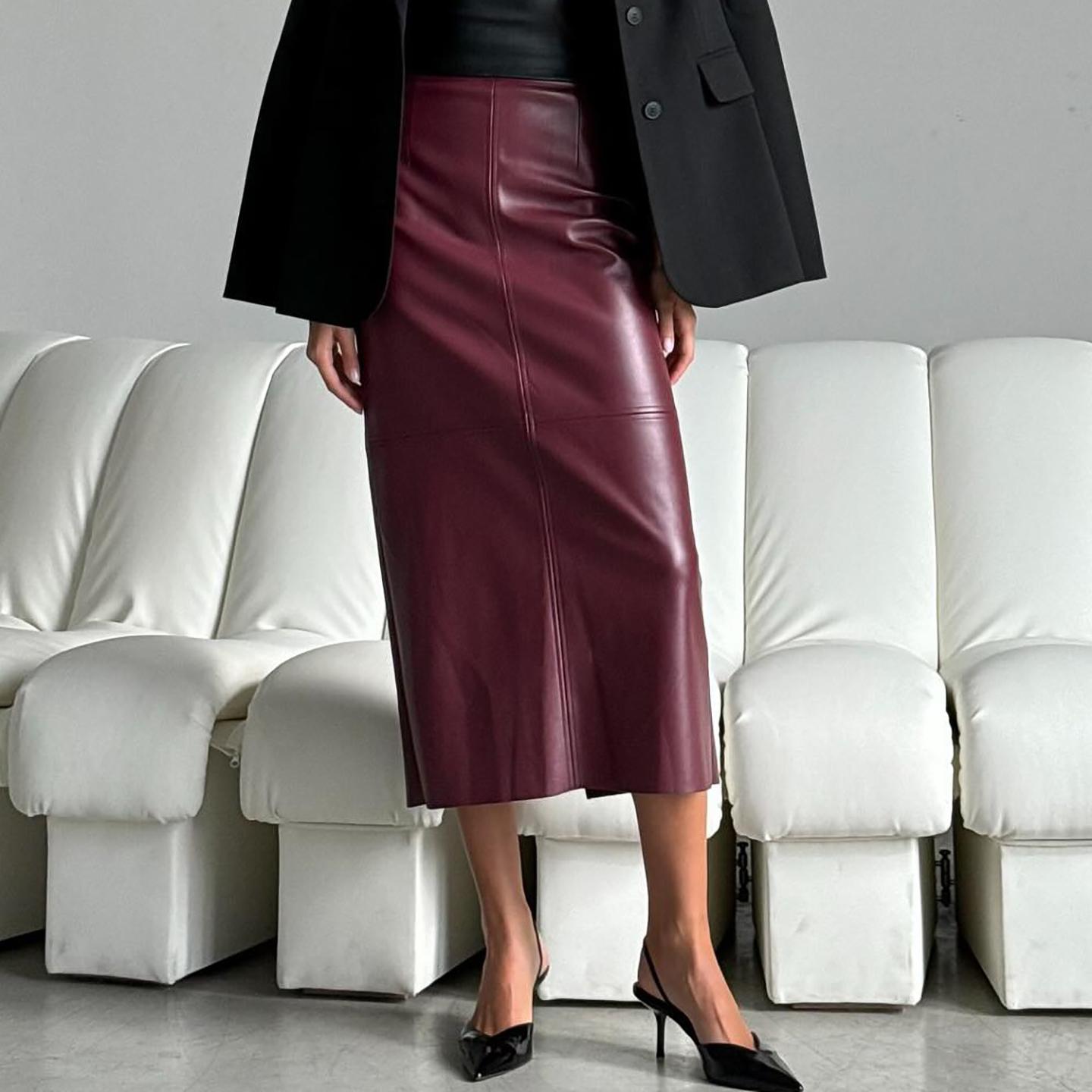 Women A-Line Midi Skirt