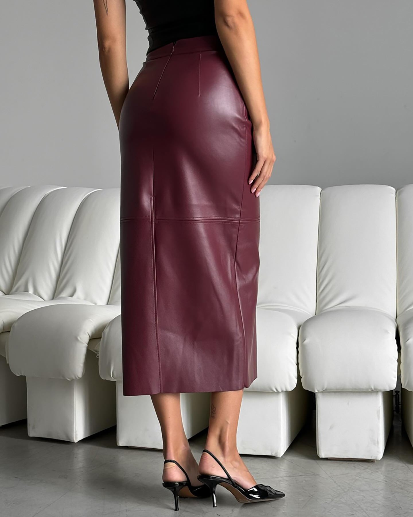 Women A-Line Midi Skirt