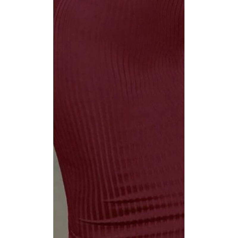 Round Neck Sleeveless Bodycon Midi Dress