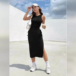 Cut-Outs Midi Sheath Dress