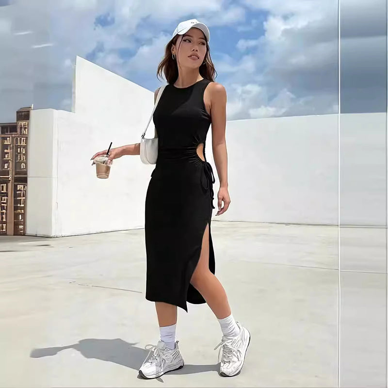 Cut-Outs Midi Sheath Dress