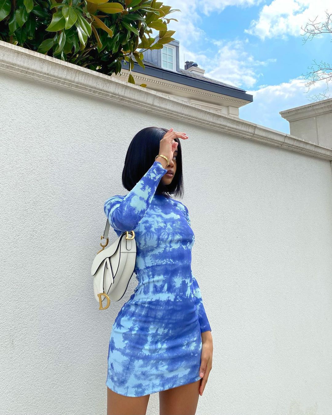 Tie and Dyed Sheath Dress