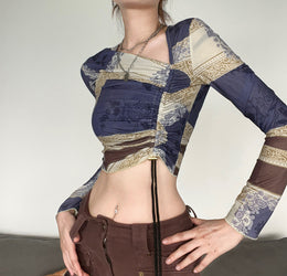 Floral Print Crop Top