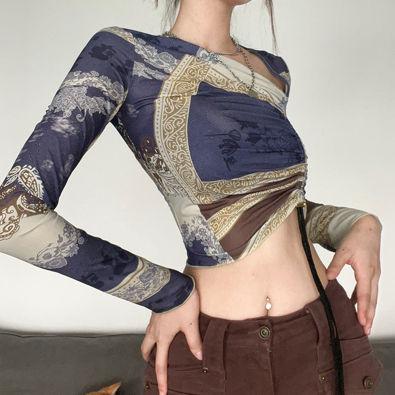 Floral Print Crop Top