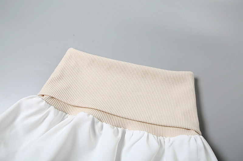 Flared Opaque Mini Skirt