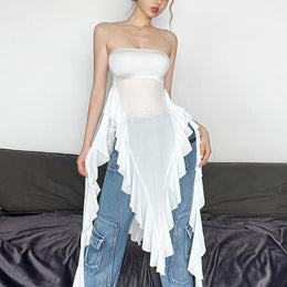 Ruffles High-Low Top